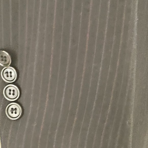 Vintage Men's Dark Blue Pinstripe Pierre Cardin Suit Blazer - Picture 5 of 8